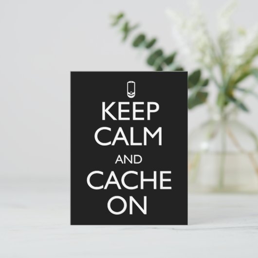 Carte Postale Cache activé (Debout devant)