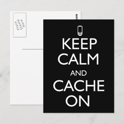 Carte Postale Cache activé (Devant / Derrière)