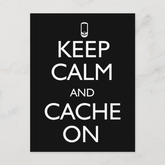 Carte Postale Cache activé (Devant)
