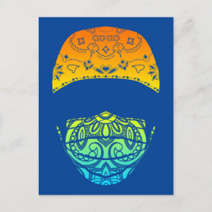 carte postale cachée en cachemire