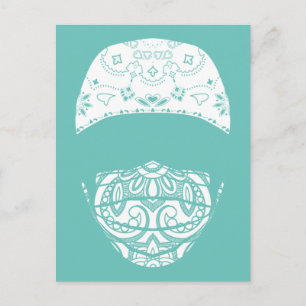 carte postale cachée en cachemire