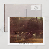 Carte Postale Cachée Par Claude Lorrain (Devant / Derrière)