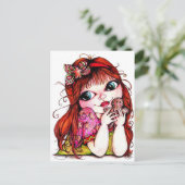 Carte Postale Cacher Un Cookie En Pain D'Épice (Debout devant)