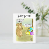 Carte Postale Cachette d'oeufs de Pâques (Debout devant)