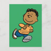 Carte Postale Cachou | Franklin en course (Devant)