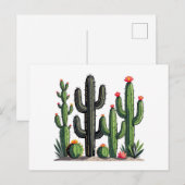 Carte Postale Cactus (Devant / Derrière)