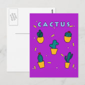 Carte Postale Cactus (Devant / Derrière)