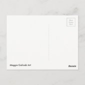 Carte Postale Cactus Art Orange (Dos)