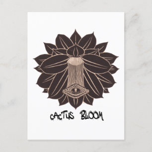 Carte Postale Cactus Bloom