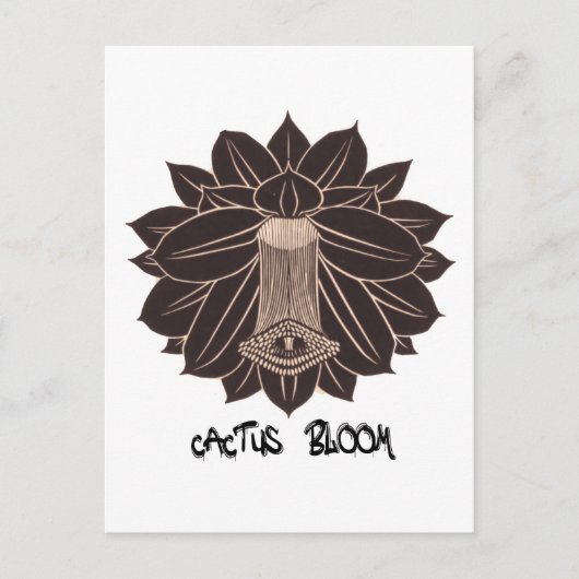 Carte Postale Cactus Bloom (Devant)