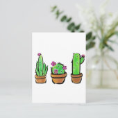Carte Postale Cactus cactus cactus succulents (Debout devant)