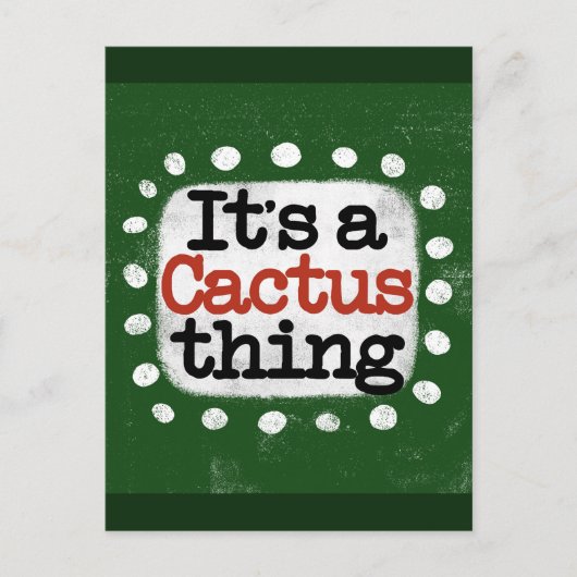Carte postale Cactus Chose (Devant)
