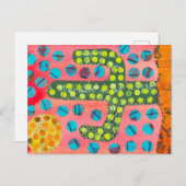 Carte Postale Cactus du désert (Devant / Derrière)