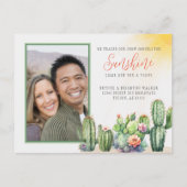 Carte Postale Cactus du désert Nous avons déplacé la neige vers  (Devant)