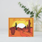 Carte Postale Cactus du désert Sunset Thunder_Cove (Debout devant)
