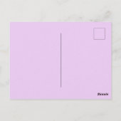 Carte Postale Cactus du sud-ouest rose Fleur violette Aquarelle  (Dos)