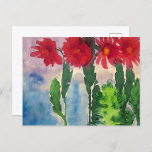 Carte Postale Cactus en fleurs   Emil Nolde  