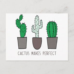 Carte Postale Cactus Fait Un Jeu Parfait