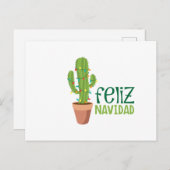 Carte Postale Cactus Feliz Navidad (Devant / Derrière)