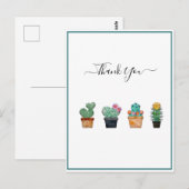 Carte Postale Cactus Fleuris Mignons (Devant / Derrière)