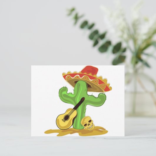 Carte Postale Cactus mexicain (Debout devant)