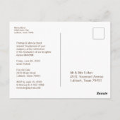 Carte Postale Cactus Moderne Rustique Bois Photo Graduation (Dos)