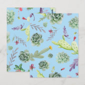 Carte Postale Cactus Motif 10 (Devant / Derrière)