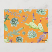 Carte Postale Cactus Motif 11 (Dos)