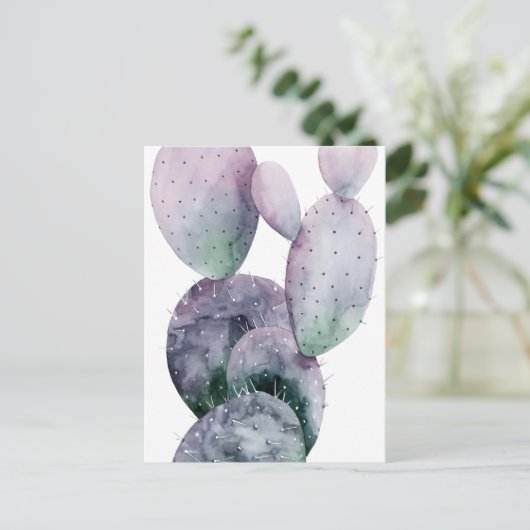 Carte Postale Cactus pourpre (Debout devant)
