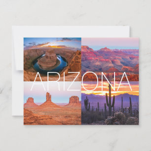 Carte Postale Cactus Red Rock Sunset Nature Paysages Arizona