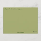 Carte Postale Cactus saguaro à Tucson Arizona (Dos)