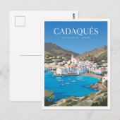Carte Postale Cadaqués Espagne (Devant / Derrière)