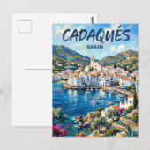 Carte Postale Cadaqués Espagne (Devant / Derrière)