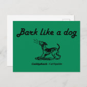 Carte Postale Caddyshack | Aboyer comme un chien ! (Devant / Derrière)