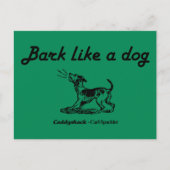Carte Postale Caddyshack | Aboyer comme un chien ! (Devant)