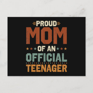 Carte Postale Cadeau 13e anniversaire garçons filles Fière maman