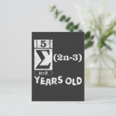 Carte Postale Cadeau 16e anniversaire Amoureux des maths 16 ans (Debout devant)