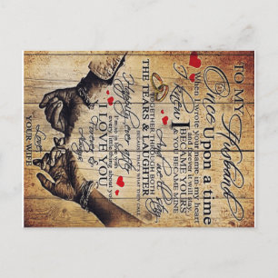 Carte Postale Cadeau à mon mari   Lettre adorable pour mon mari 