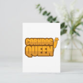 Carte Postale Cadeau amoureux des chiens Corndog Queen Corn (Debout devant)