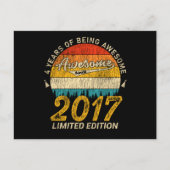 Carte Postale Cadeau Anniversaire Rétro Incroyable 9 Ans 9ème An (Devant)