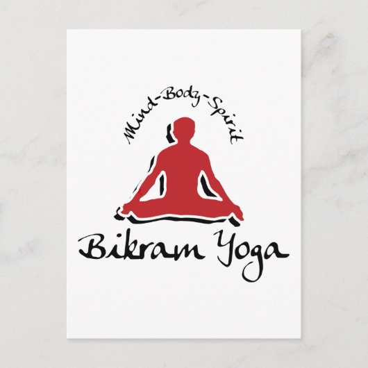 Carte Postale Cadeau Bikram Yoga (Devant)