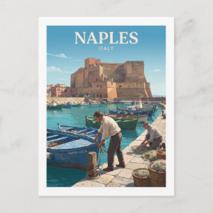 Carte Postale Cadeau Borgo Marinari Naples Italie