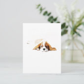 Carte postale cadeau Cavalier King Charles Spaniel (Debout devant)