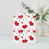 Carte Postale Cadeau chic à thème d'amour pour la Saint-Valentin (Debout devant)