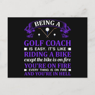 Carte Postale Cadeau Coach Golf