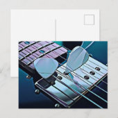 Carte Postale Cadeau cool pour guitariste (Devant / Derrière)