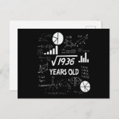 Carte Postale Cadeau d'anniversaire 44 ans pour professeur de ma (Devant / Derrière)