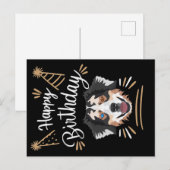 Carte Postale Cadeau d'anniversaire Berger Australien (Devant / Derrière)