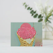 Carte Postale Cadeau d'anniversaire de glace (Debout devant)