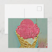 Carte Postale Cadeau d'anniversaire de glace (Devant / Derrière)